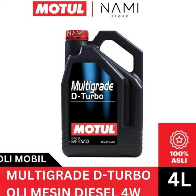 BEBAS ONGKIR - *MOTUL MULTIGRADE D-TURBO (4L) GALON* Oli Mesin Mobil Diesel - Original