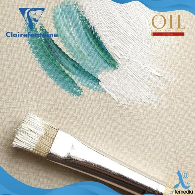 

TERMURAH - Kertas Gambar Clairefontaine Oil Paper Natural Linen Block