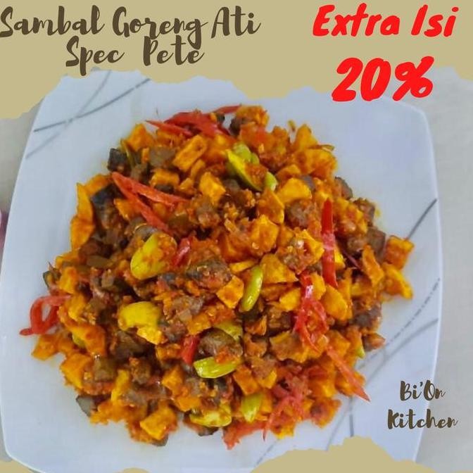 

Terlaris | Terbaru | Best Seller | Termurah Extra Isi 20% Sambal Goreng Ati Special Pete 500Gr + 100Gr Original | High Quality | Berkualitas