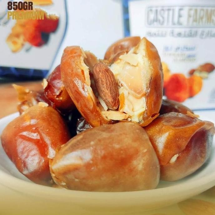 

Terlaris | Terbaru | Best Seller | Termurah Kurma Sukari Almond Premium 500 Gram Castle Farm Original | High Quality | Berkualitas