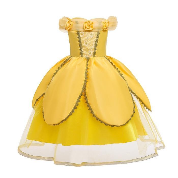 Ac Fairyland | Q01 Q03 E03 Kostum Ultah Princess Putri Belle Beauty And The Beast Dress Pesta Ultah 