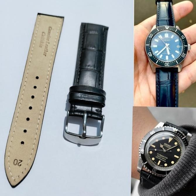 Baru Strap Tali Jam Tangan Kulit Seiko Sport Original