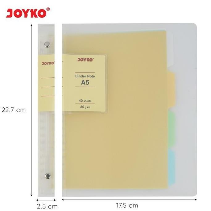 

New Binder A5 Transparent Joyko A5-TP-P519 Alat Tulis Senang