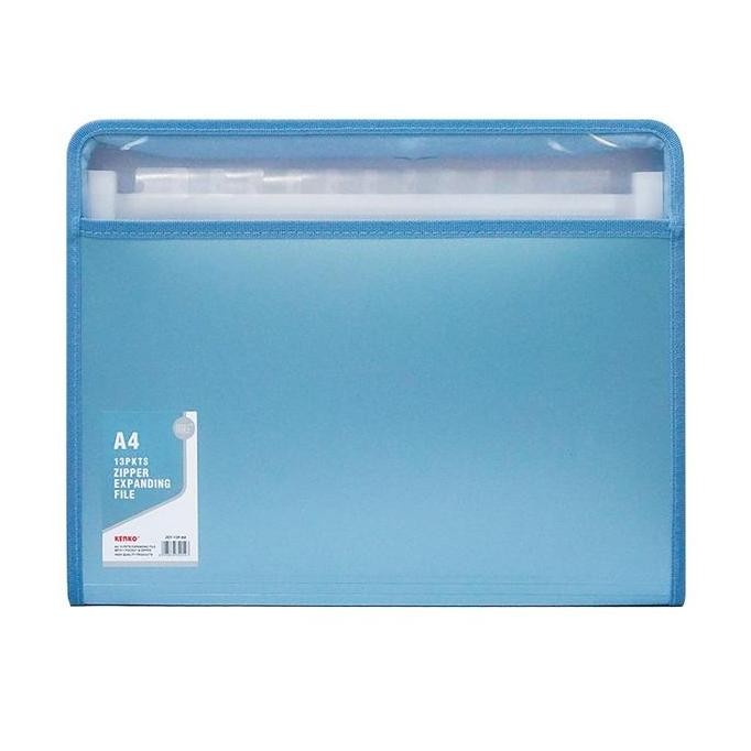 

New Kenko Zipper Expanding File A4 13 pockets ZEF-13P-A4/ Map Bersekat / Map Zipper