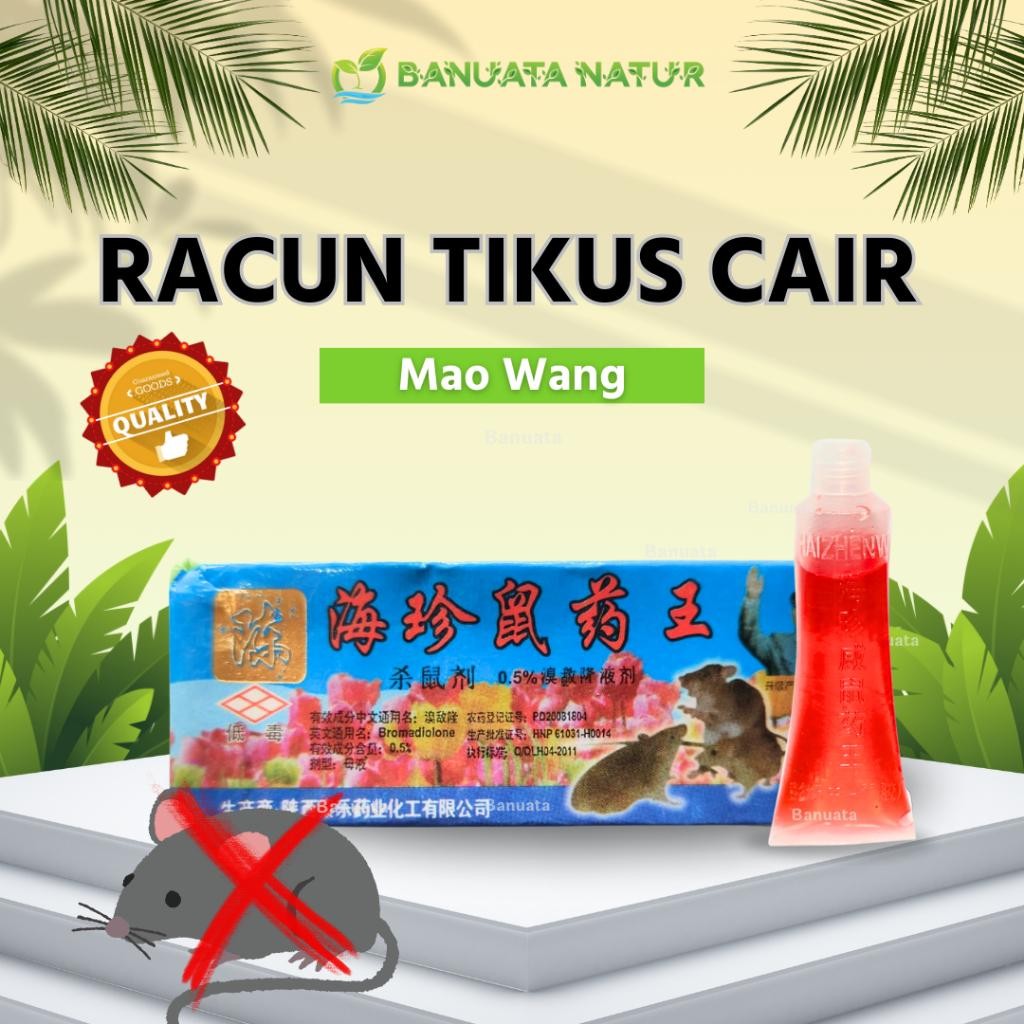 Racun Tikus Cair Mao Wang Ampuh Murah Asli Import Berkualitas Banuata