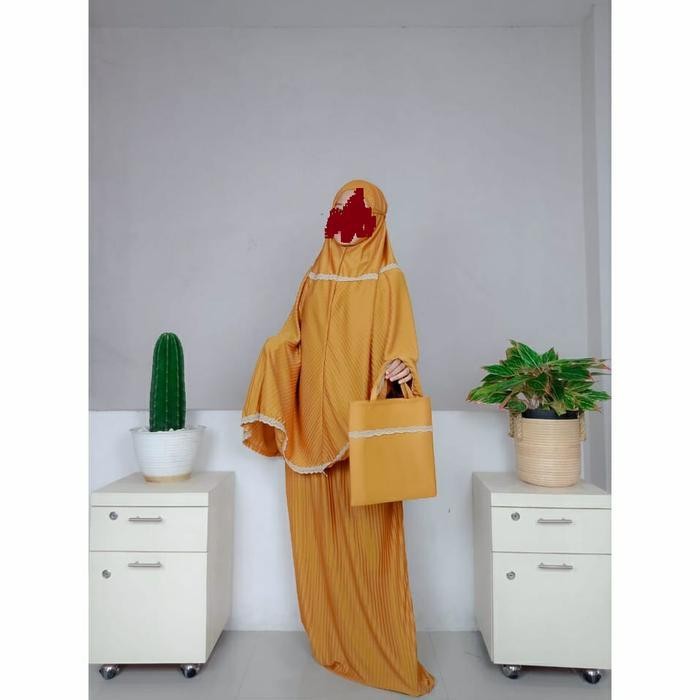 Mukena Plisket Anak Tanggung Usia 8-13Tahun