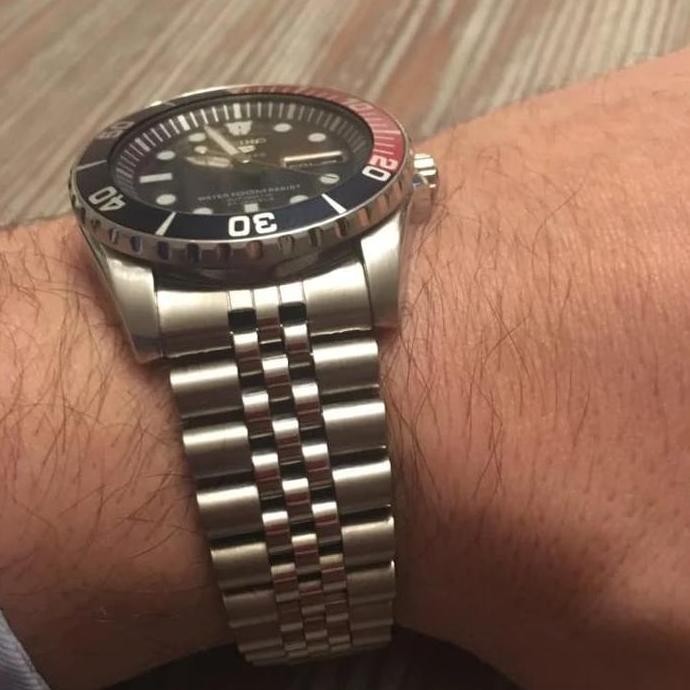 Baru 22mm Seiko SKX-007 SKX-009 Jubilee Strap Tali Jam Rantai Seiko