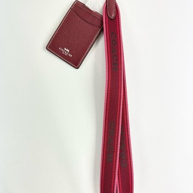 

New Lanyard ID Maroon Multi Webbing Strap