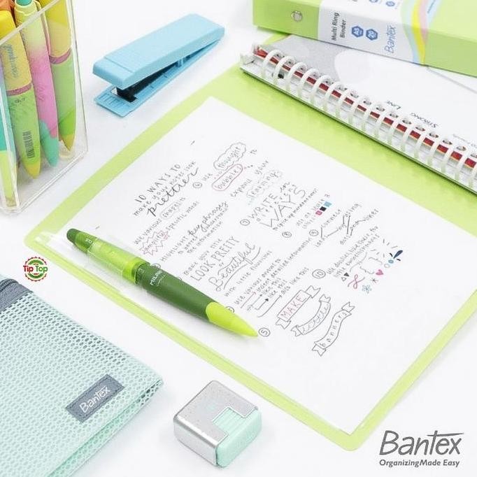

New BANTEX A5 Trendy Multi Ring Binder 20 Hole #3124