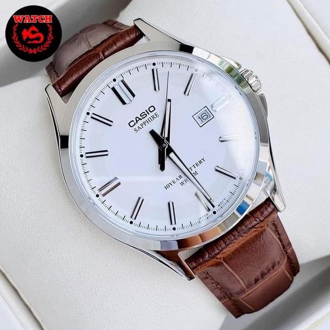 Baru Jam Tangan Pria Casio Original Sapphire MTS-100L-7 ORIGINAL 100% CASIO