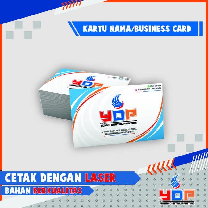 

New Kartu Nama / Business Card - Satu Sisi - Plus Laminasi