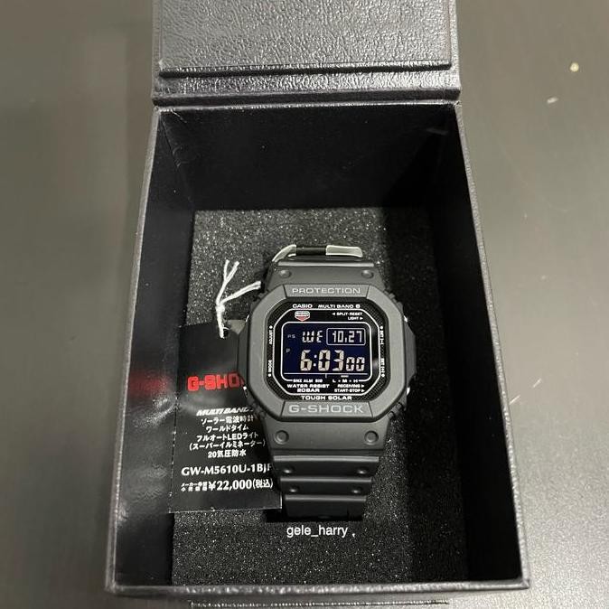 Baru Casio Gshock GW M5610U-1B Multiband Tough Solar