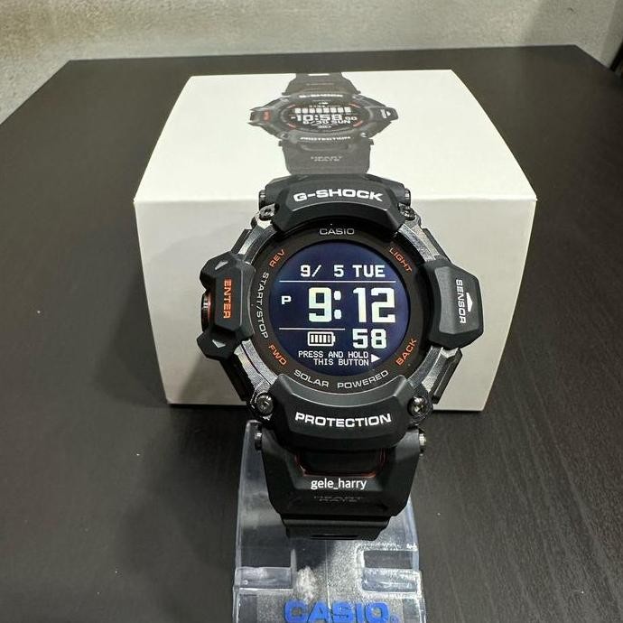Baru Casio Gshock GBD H2000-1A / GBDH2000-1A Heart Rate, Run, Swim, Gym