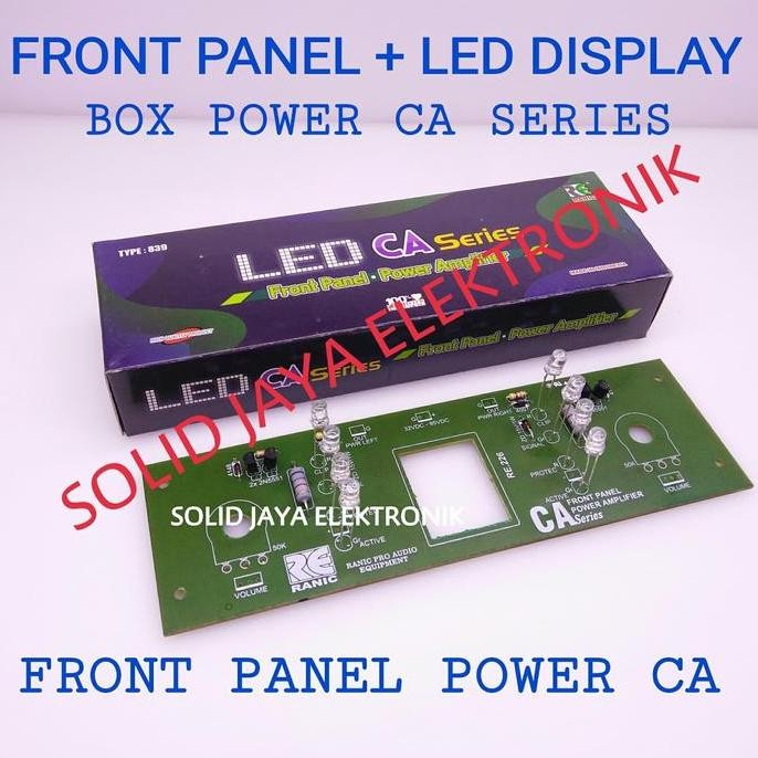 PANEL DEPAN BOX CA FRONT PANEL LED BOX AMPLIFIER CA SINYAL CLIP RANIC murah