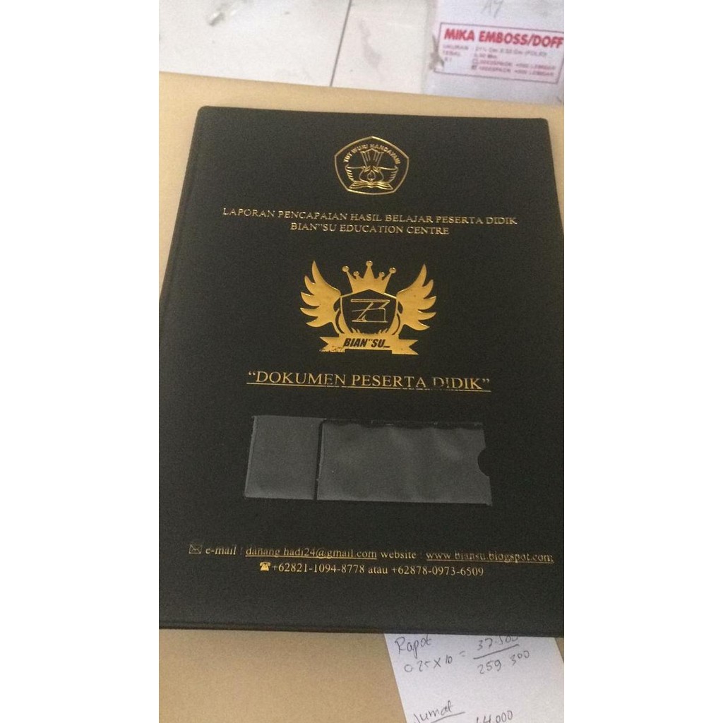 

New Map rapot isi 10 kantong