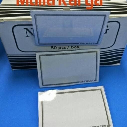 

New Name Tag dengan Peniti dan Jepitan per 50 pcs