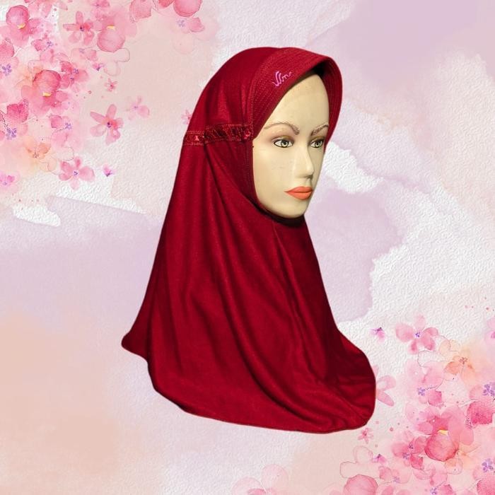 RHS Jilbab Sekolah Rabbani kw Pita Serut Samping Hijab Anak Perempuan Instan Kerudung TK SD SMP SMA 