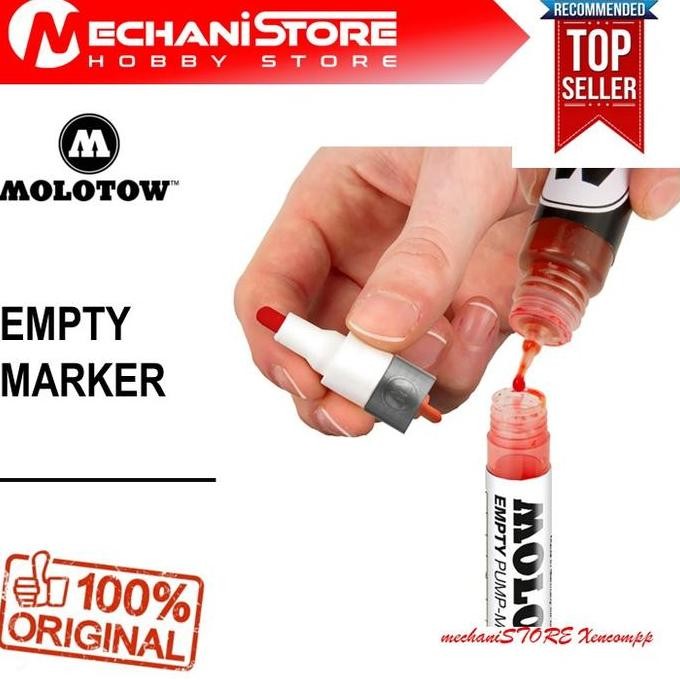 

MOLOTOW EMPTY PUMP MARKER Botol Kosong Spidol
