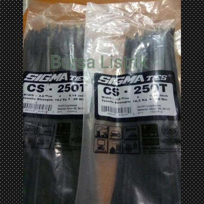 

New Kabel Ties Sigma 25 cm ( 250mm x 3,6mm)