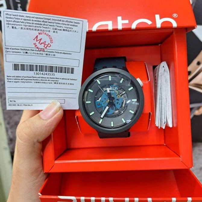 Baru Jam Tangan Unisex SWATCH SB03B107 Big Bold