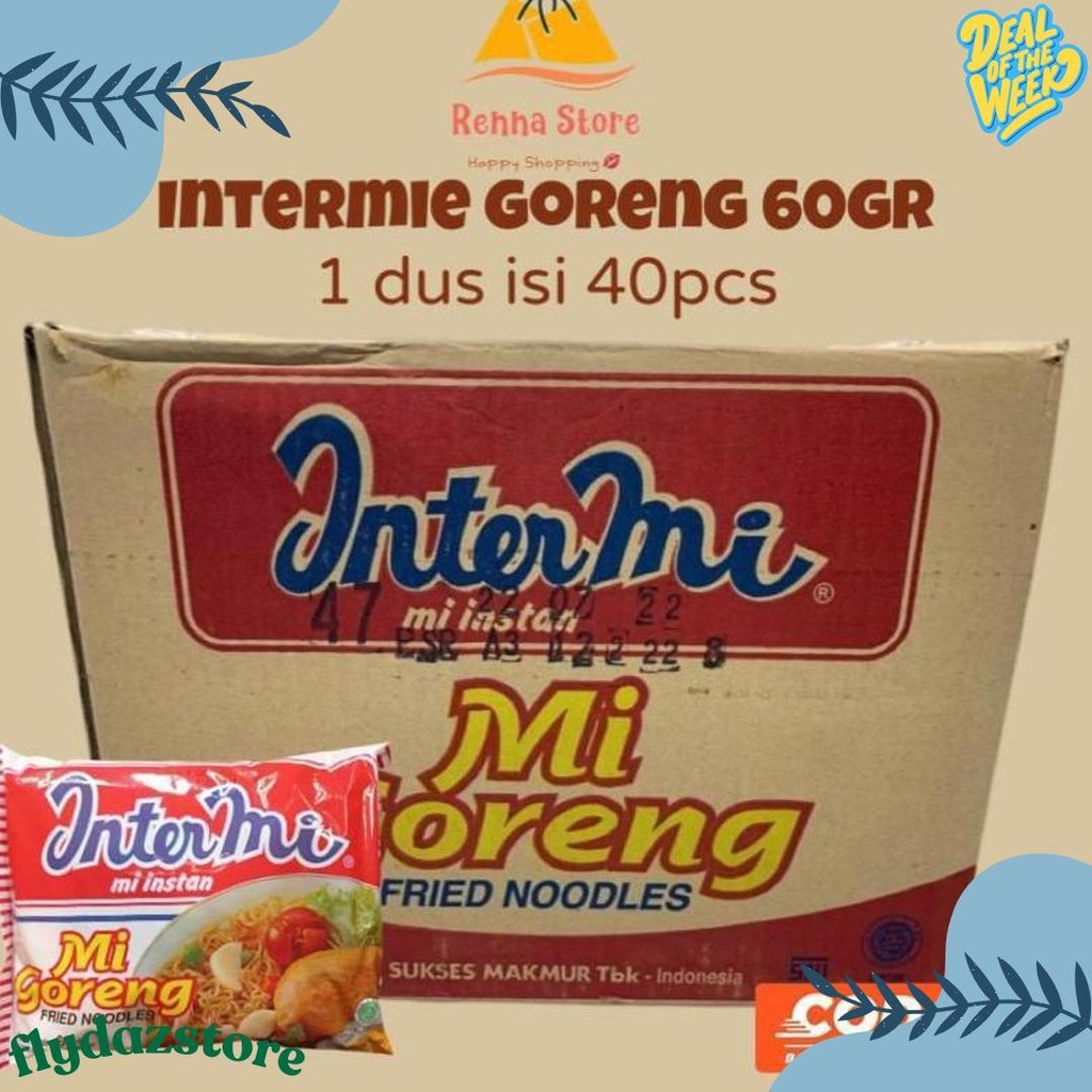 

Ekomie Goreng X Intermie Goreng X Sakura Kuah 60Gr (1Dus Isi 40Pcs) Murah Flash Sale! Diskon Hingga 70%