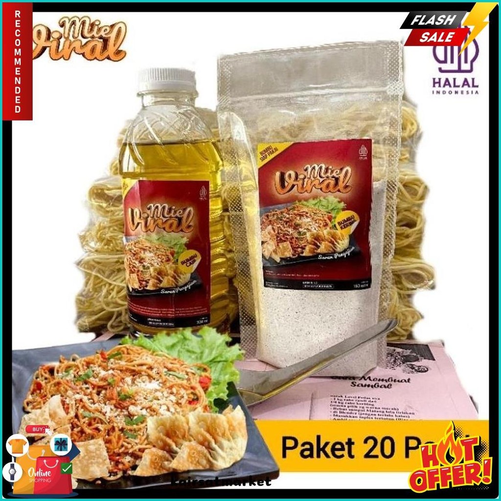 

Paket Tester 20 Porsi Peluang Bisnis Makanan Kekinian Mie Newmind Level Pedas Ide Jualan Dirumah Terlengkap Dan Termurah