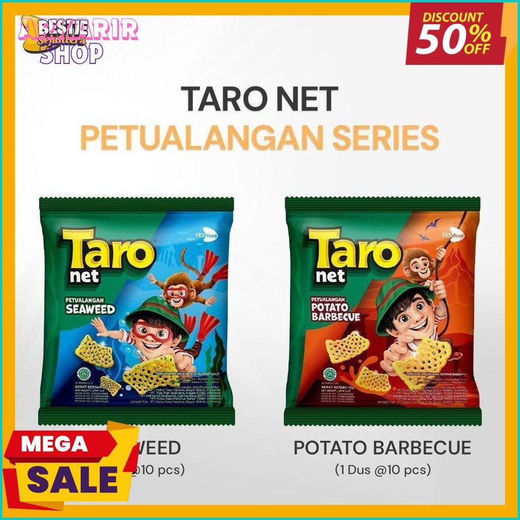 

Taro - Seaweed - Small Pack - 1 Karton (4Renceng) - 40 Pcs - 17Gr Diskon