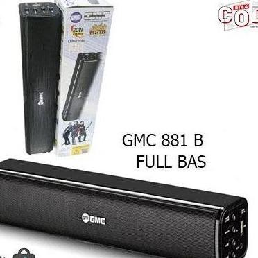 GMC 881B BT+FM+Pairing Speaker Portable BLUETOOTH 20 RMS (SUARA KECIL2 CABE RAWIT) Speakers