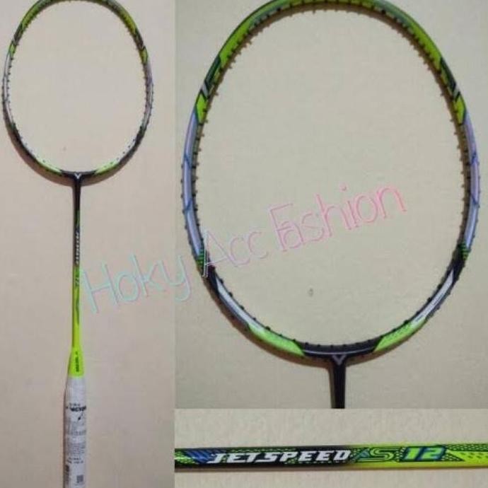 RAKET BADMINTON VICTOR JETSPEED S12 MADE IN TAIWAN 30LBS FREE TAS GRIP GS