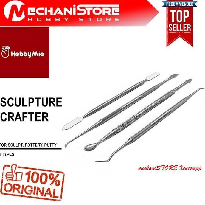 

HOBBY MIO SCULPTING TOOLS - PUTTY CLAY POTTERY CARVING CRAFTING PAHAT
