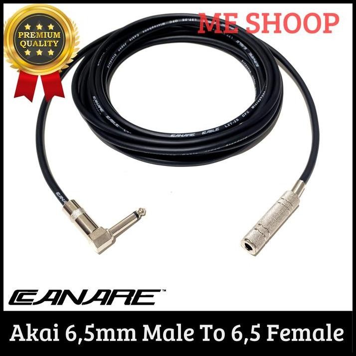 Kabel extension Jack akai mono L 6.5 male to jack akai mono 6.5 female