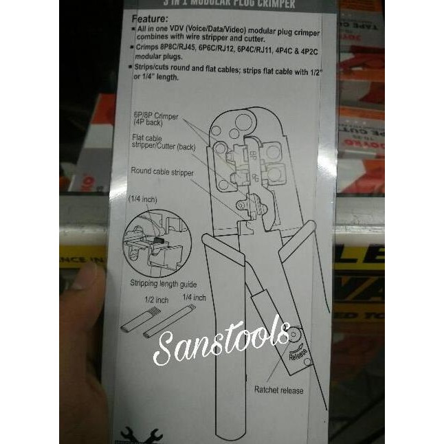 tang crimping TOHO / tang crimping RJ-45 TOHO USA DIJAMIN OKE PUNYA