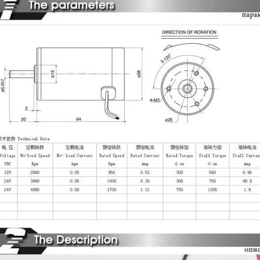 motor dc 24v 7000rpm motor brushed dinamo dc 24volt