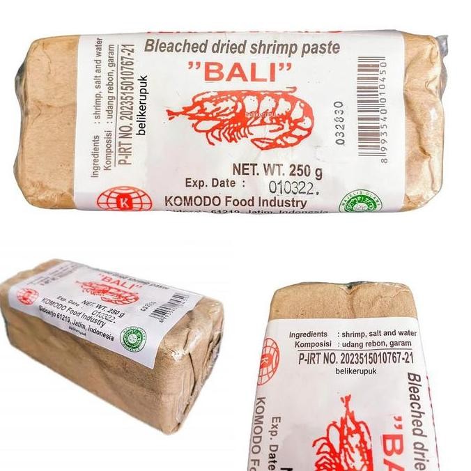 

BALI BESAR Terasi Udang Mentah 250g | Komodo Terasi Bali Bahan Pedas Masakan Asin