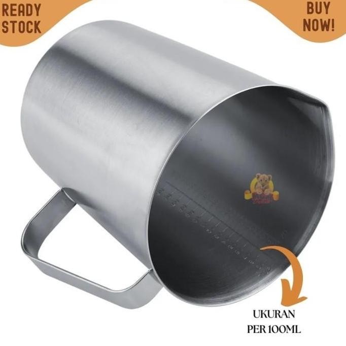 Measuring Jug 2L Teko Stainless Tebal Milk Anti Karat 2000Ml Pitcher