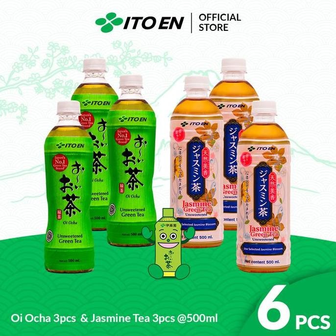 

Ito En Paket Jasmine Tea 3 Pcs & Oi Ocha Tea 3 Pcs - Bundle Mix