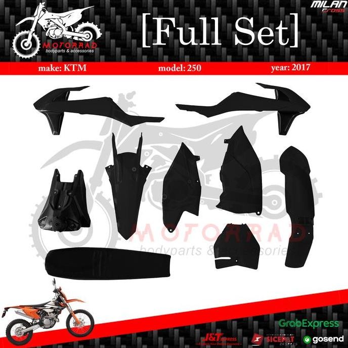 BODY KTM 250 2017 FULL TANPA COVER NOMOR BY MILAN