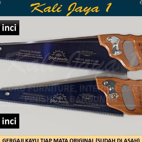 Gergaji Kayu Cap Mata 16 Inci 18 Inci Handsaw No.177 Kualitas Sudah Di Asah