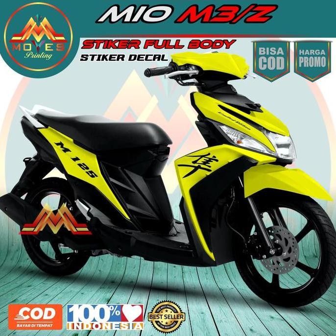 POLOSAN Simple Decal Mio M3 125 Full Body Stiker Mio M3 125 Full Body Motor Motorcycle