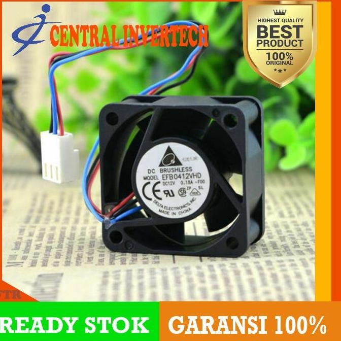 BRUSHLESS Fan 3pin Delta EFB0412VHD F00 40x40x20mm 4020 12V 0.18A