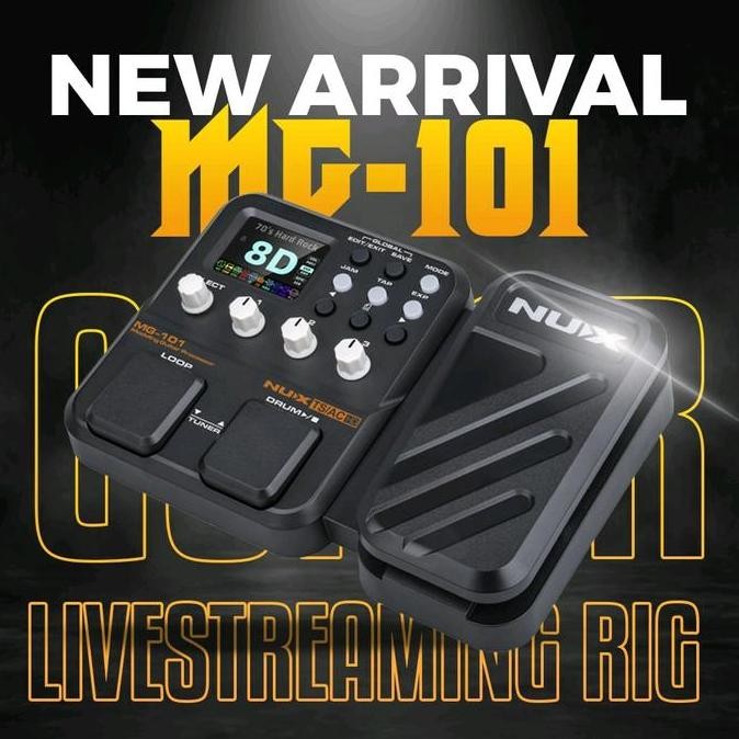 New Efek Gitar Nux Mg101 Mg 101 Multi Effect Pedal Original Pengganti Nux Mg100