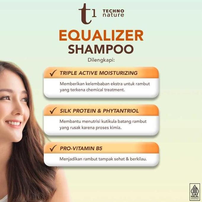 Original Makarizo T1 Equalizer Shampoo 180ml - Sampo Tanpa Sulfat untuk Rambut Rusak & Rontok