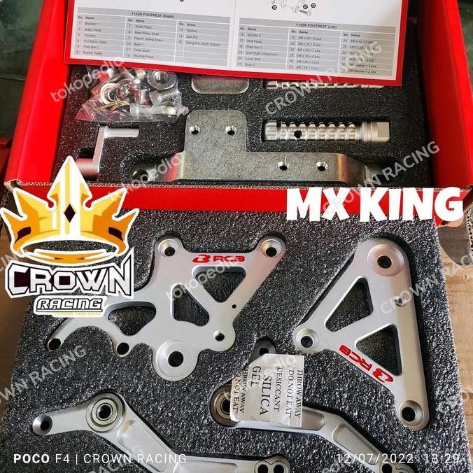 Footstep Footrest Step Underbone RCB Race CNC Yamaha MX King Motorcycle