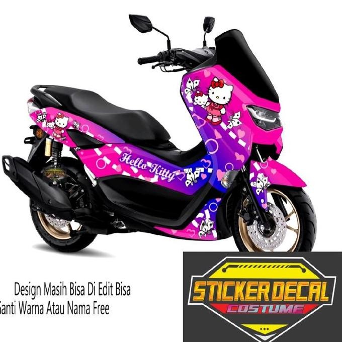 striping stiker decal full bodi nmax new 2020-2022 motif hello Kitty