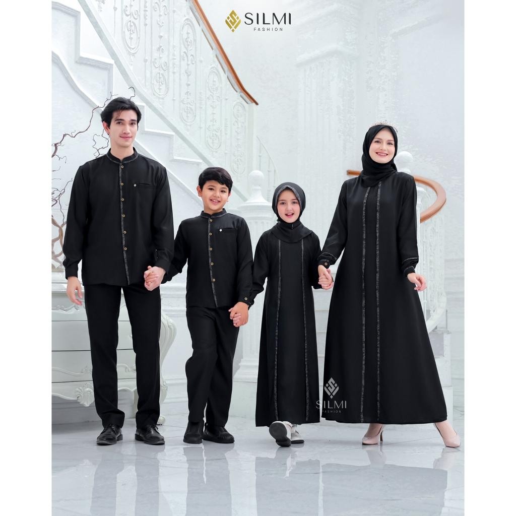 Bsh Silmi Official | Madani Family - Gamis Putih Umroh Haji - Sarimbit Keluarga Muslim - Abaya Coupl