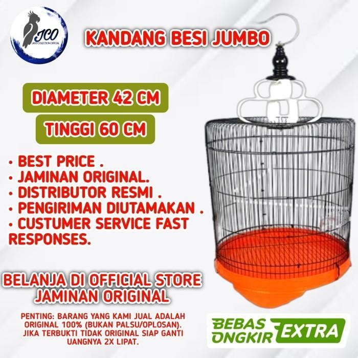 PZM SANGKAR BURUNG BESI JUMBO KANDANG MURAI BESI SANGKAR BURUNG JALAK