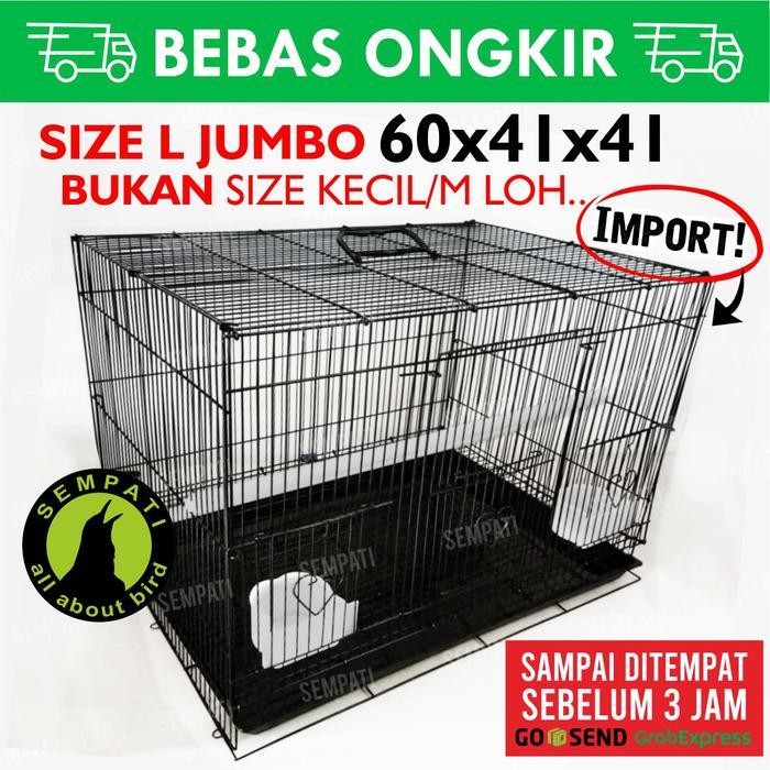 PZM SANGKAR KANDANG BESI UMBARAN TEBAL LIPAT KOTAK UNTUK TERNAK