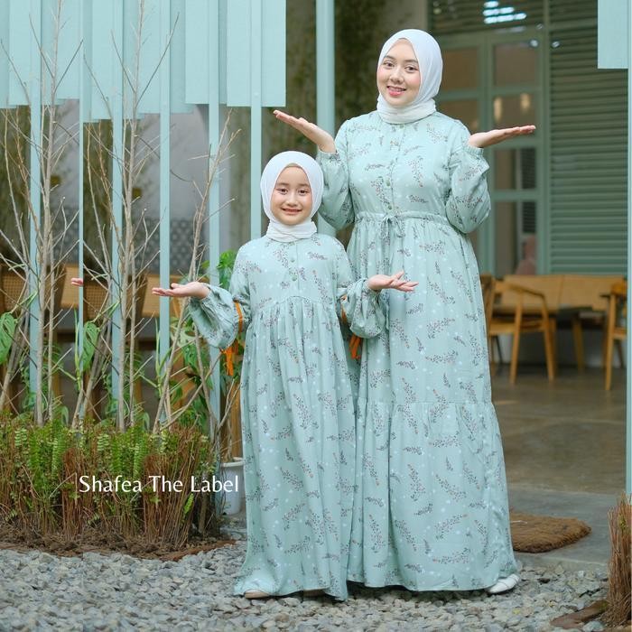 Bsh Gamis Muslimah Couple Aleta Ibu Dan Anak Perempuan By Shafea The Label - Gamis Couple Ibu Dan An