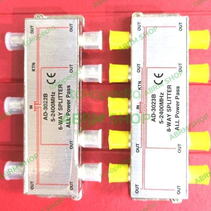 SPLITTER SPLITER TV ANTENA 6WAY 6 WAY 8WAY 8 WAY CABANG ANTENA TV 6,8C