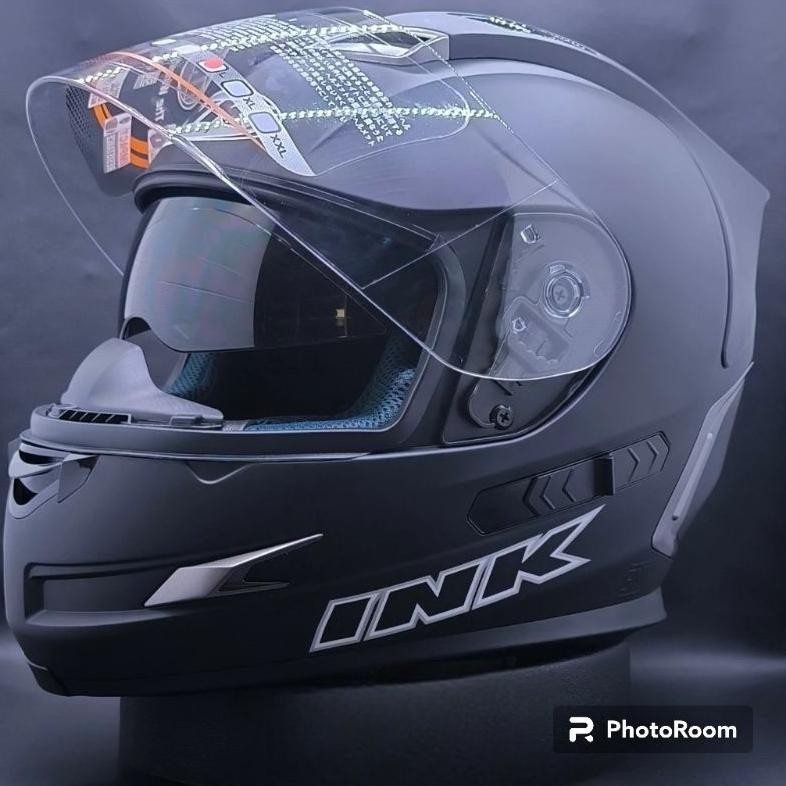Helm Ink Stealth Double Visor Full Face Original 100% Ink Viral Terbaru